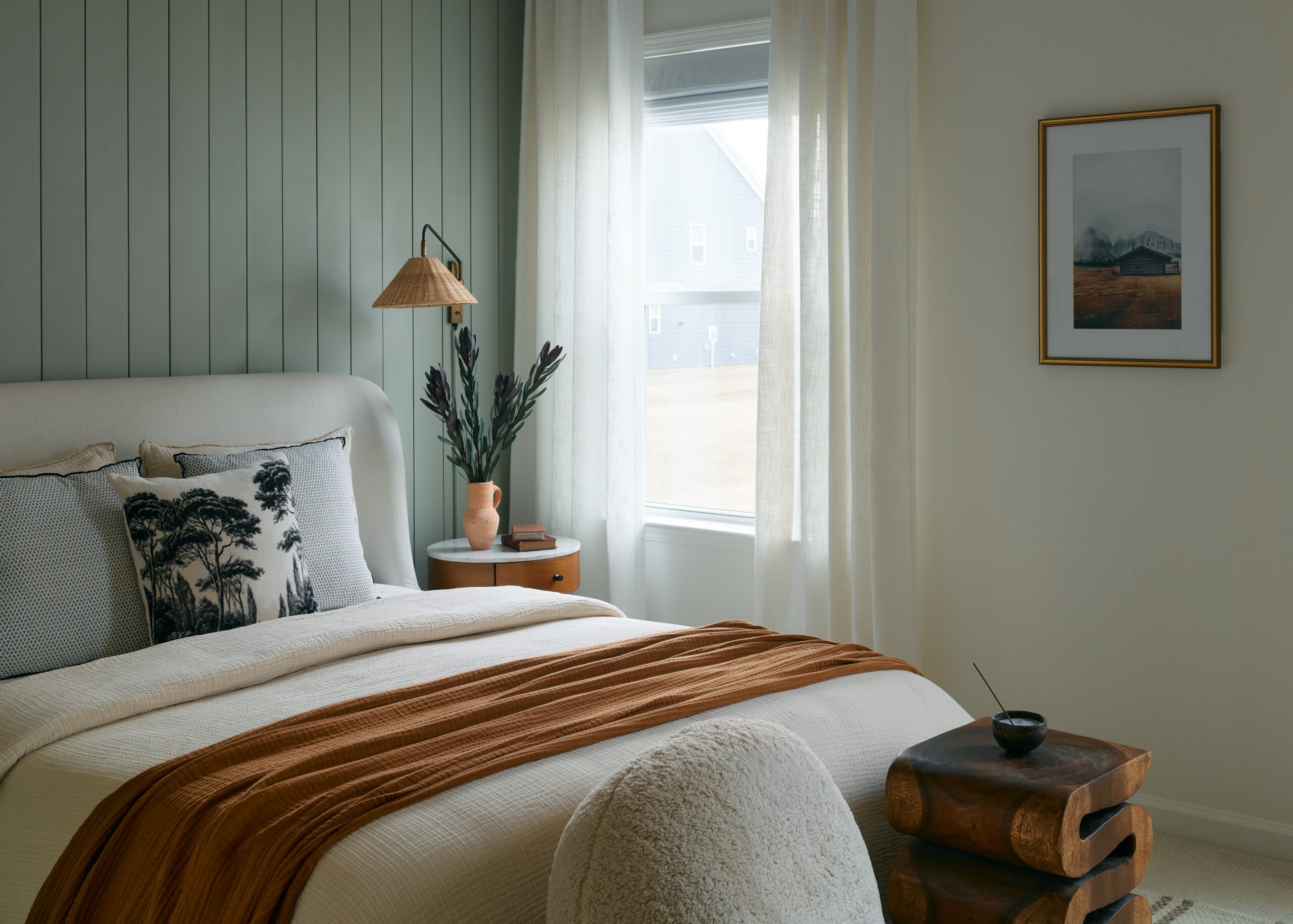 Warm Retreat: Cozy French Cottage Inspired Bedroom in Charlotte NC